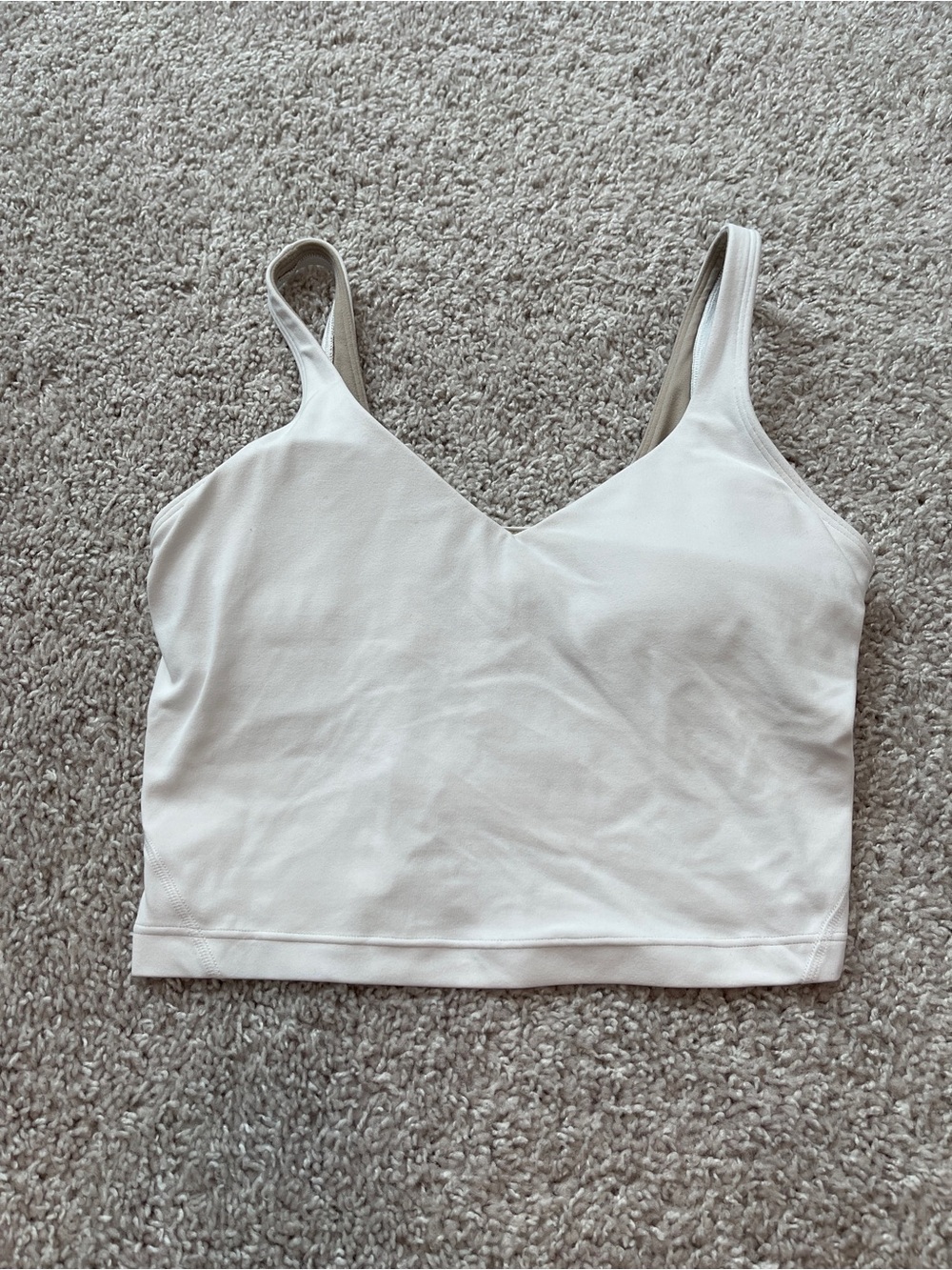 Lululemon White Align Tank Top Size 4